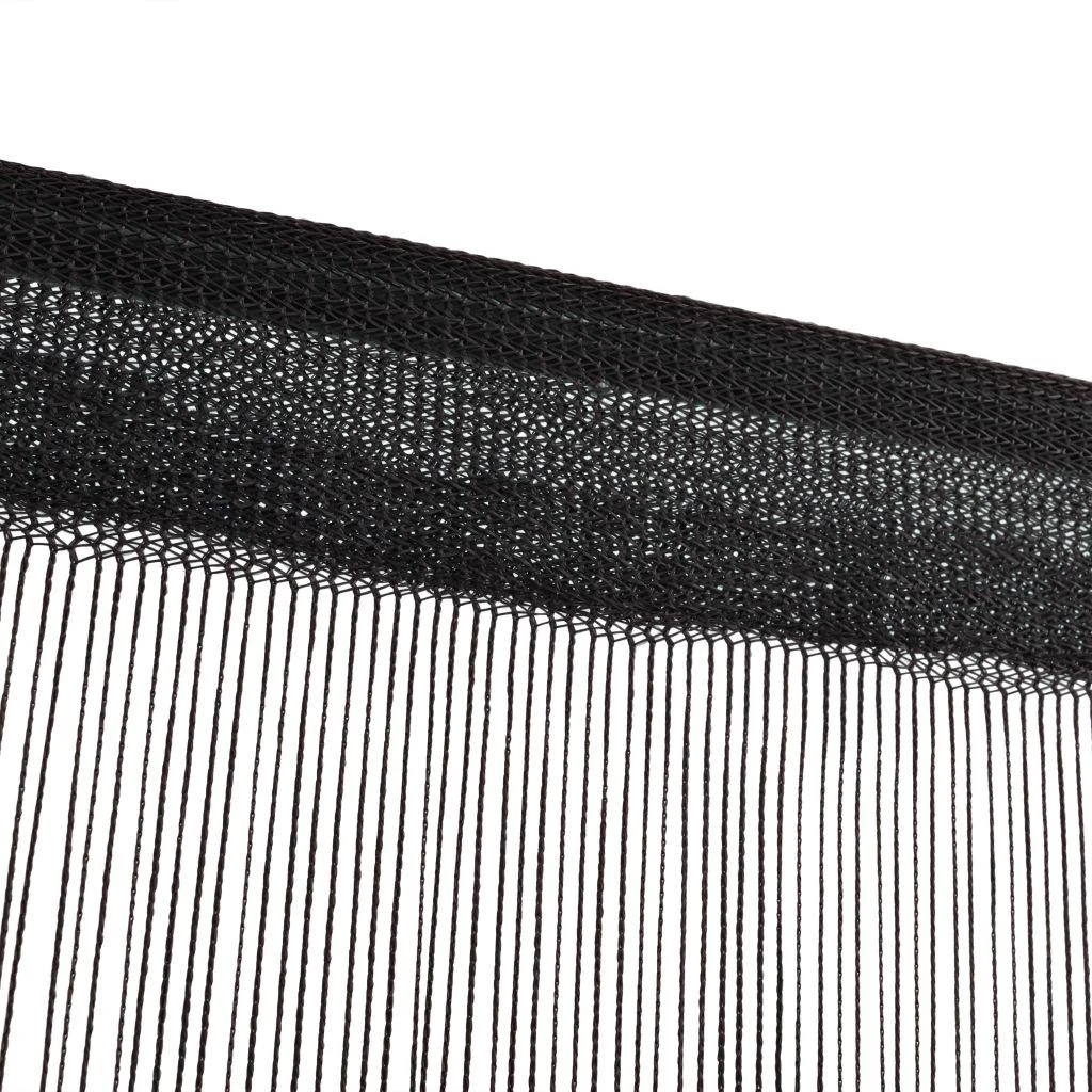 Virvelinės užuolaidos, 2vnt., 100x250cm, juodos spalvos