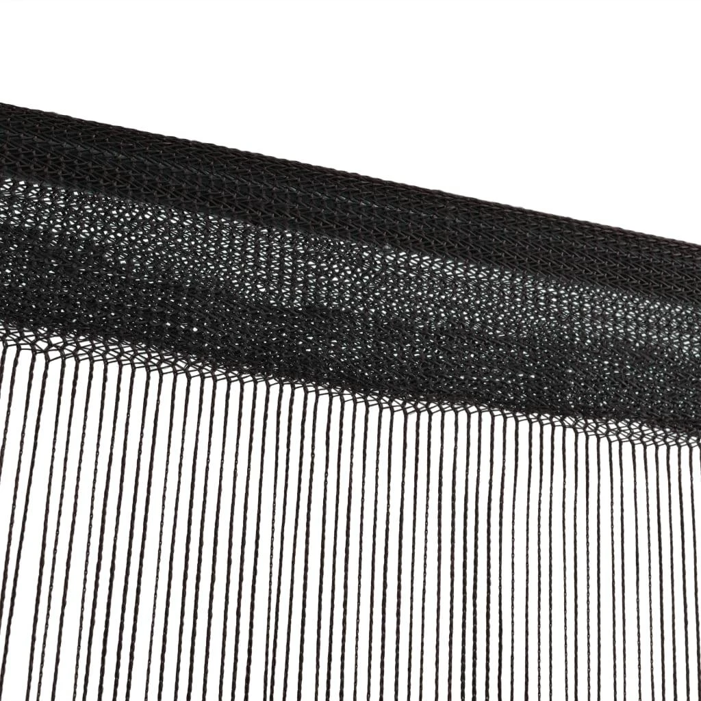 Virvelinės užuolaidos, 2vnt., 140x250cm, juodos spalvos