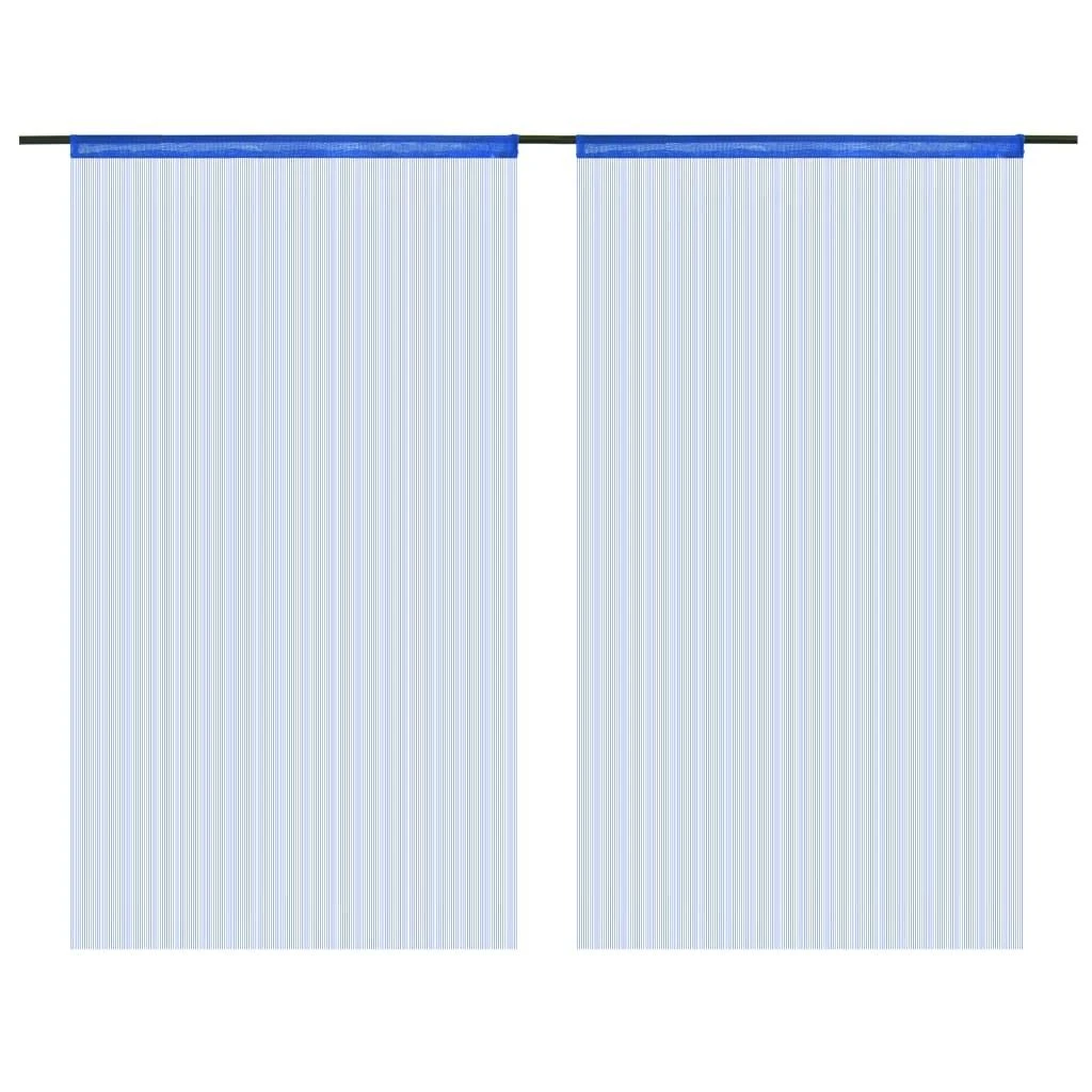 Virvelinės užuolaidos, 2vnt., 140x250cm, mėlynos spalvos