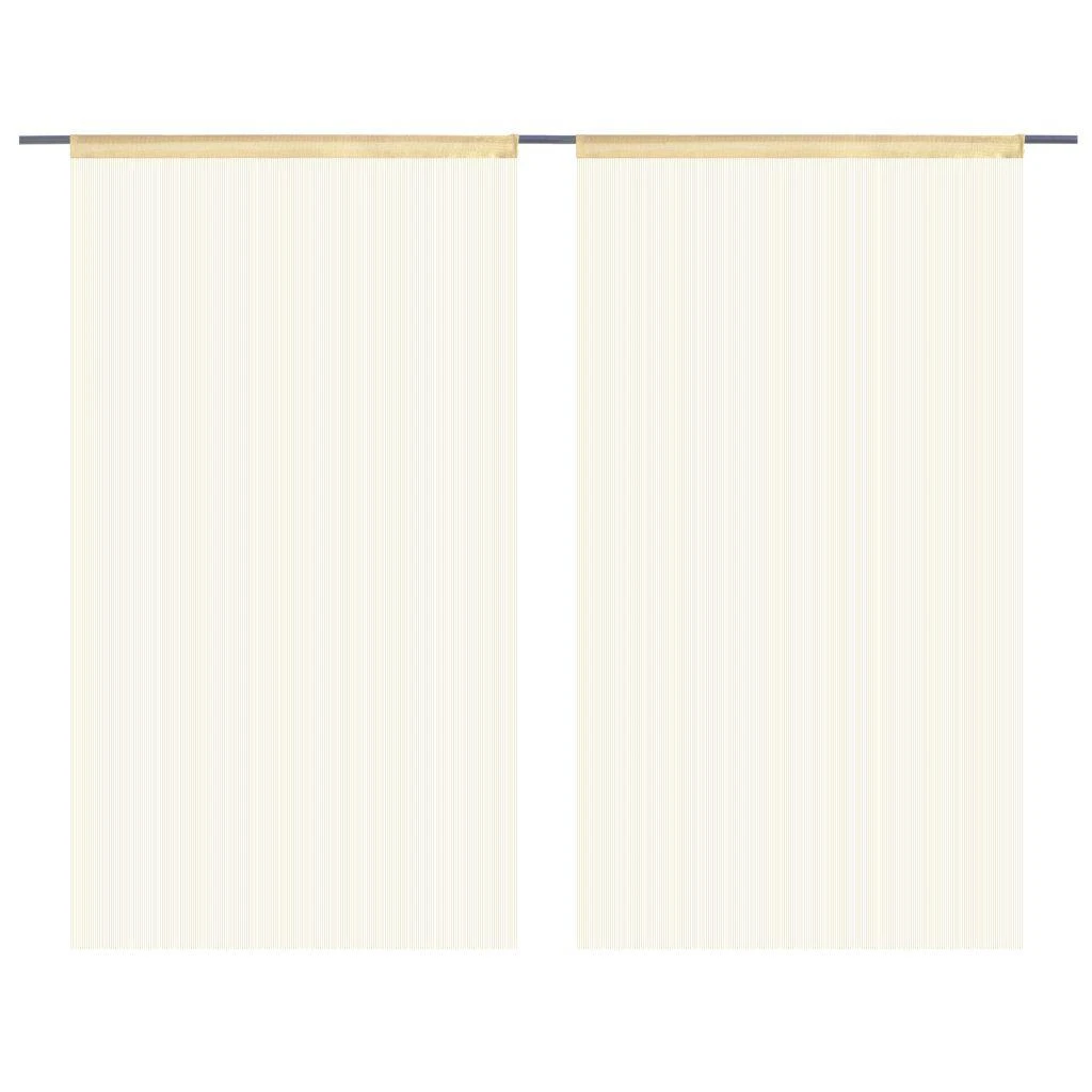 Virvelinės užuolaidos, 2vnt., 140x250cm, smėlio spalvos