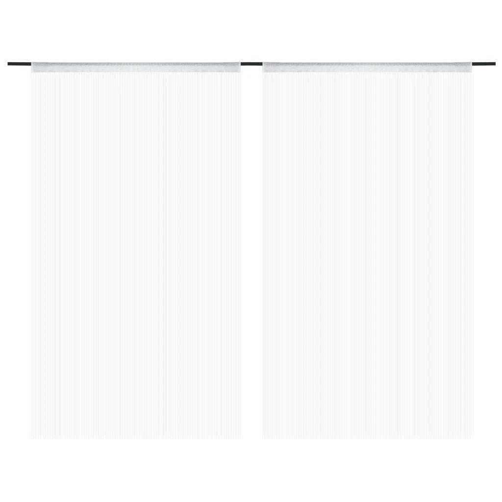 Virvelinės užuolaidos, 2vnt., 140x250cm, baltos spalvos