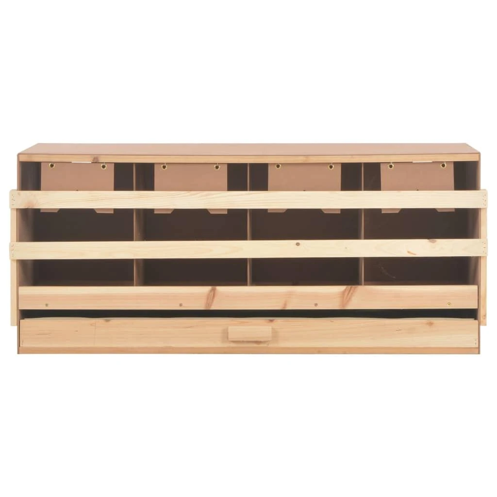 Vištų perėjimo lizdas, 4 sekcijos, 106x40x45cm, pušies masyvas