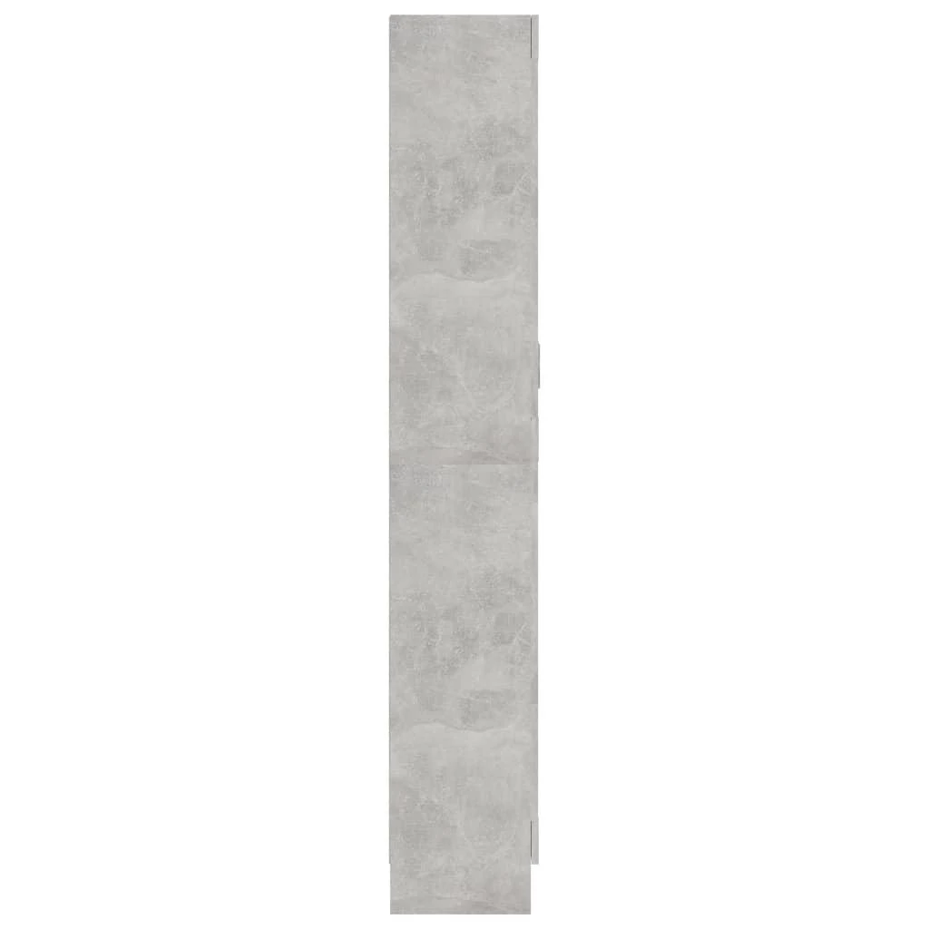 Vitrininė spintelė, betono, 82,5x30,5x185,5cm, apdirbta mediena