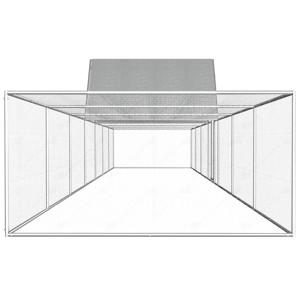 Voljeras viščiukams, 14x2x2m, galvanizuotas plienas