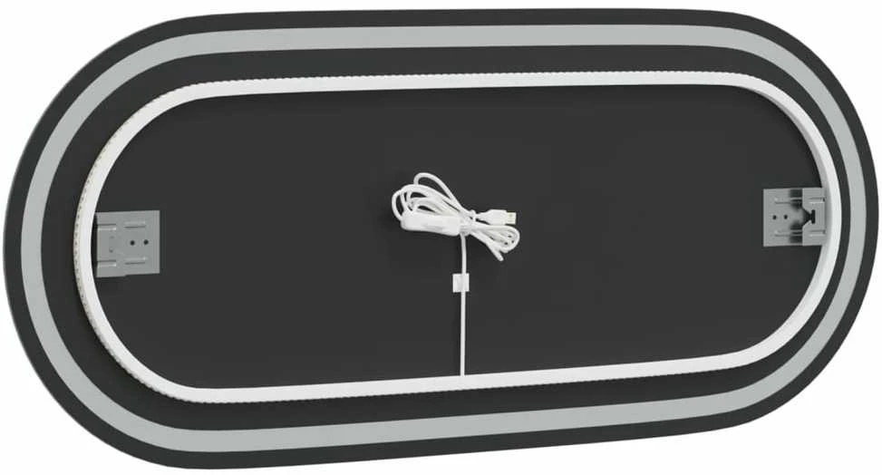 Vonios kambario LED veidrodis, 100x45cm, ovalus