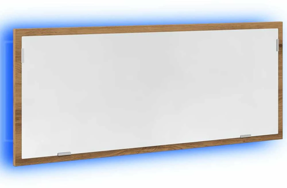 Vonios kambario LED veidrodis, artisano, 100x8,5x37cm, mediena