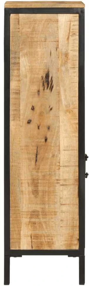 Vonios kambario spintelė, 40x27x90cm, mango masyvas ir geležis