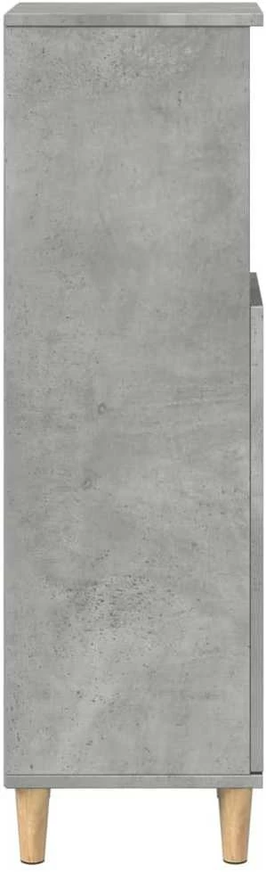 Vonios kambario spintelė, betono pilka, 30x30x100cm, mediena