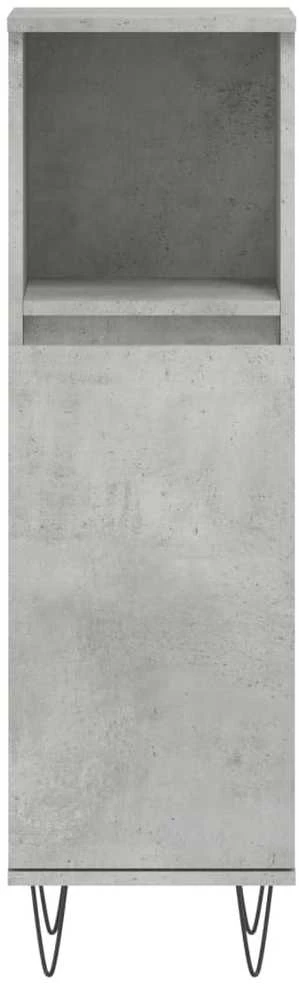 Vonios kambario spintelė, betono pilka, 30x30x100cm, mediena