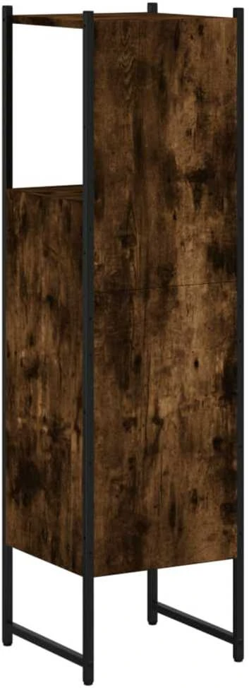 Vonios kambario spintelė, dūminė, 33x33x120,5cm, mediena