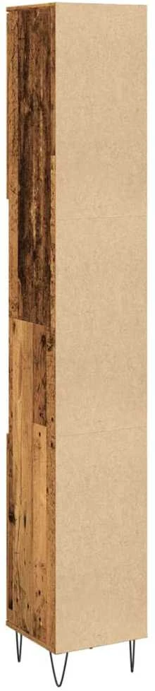 Vonios kambario spintelė, medienos, 30x30x190cm, mediena
