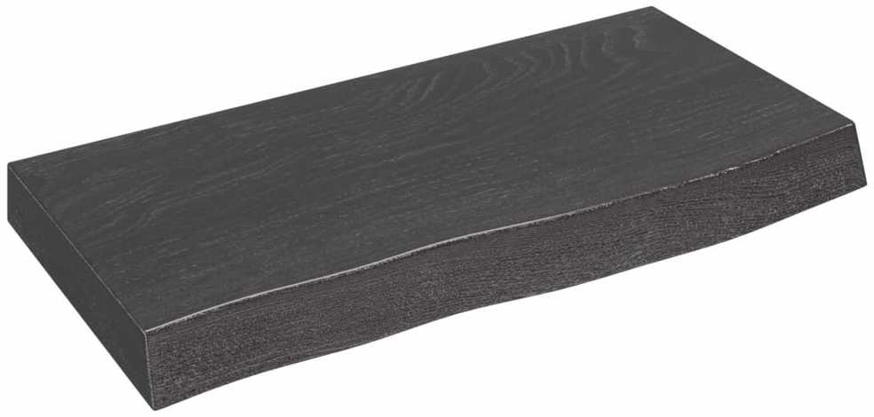 Vonios stalviršis, tamsiai rudas, 60x30x(2-6)cm, mediena