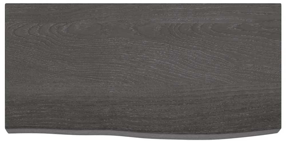 Vonios stalviršis, tamsiai rudas, 60x30x(2-6)cm, mediena