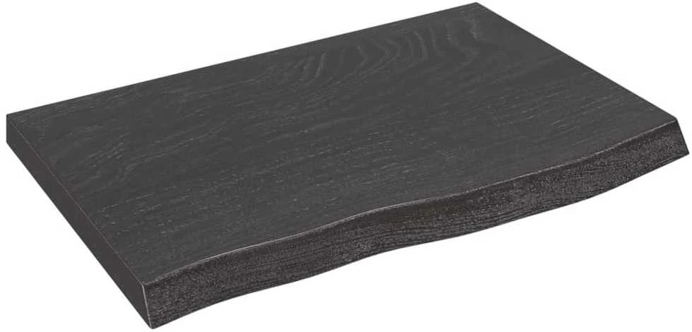 Vonios stalviršis, tamsiai rudas, 60x40x(2-4)cm, mediena