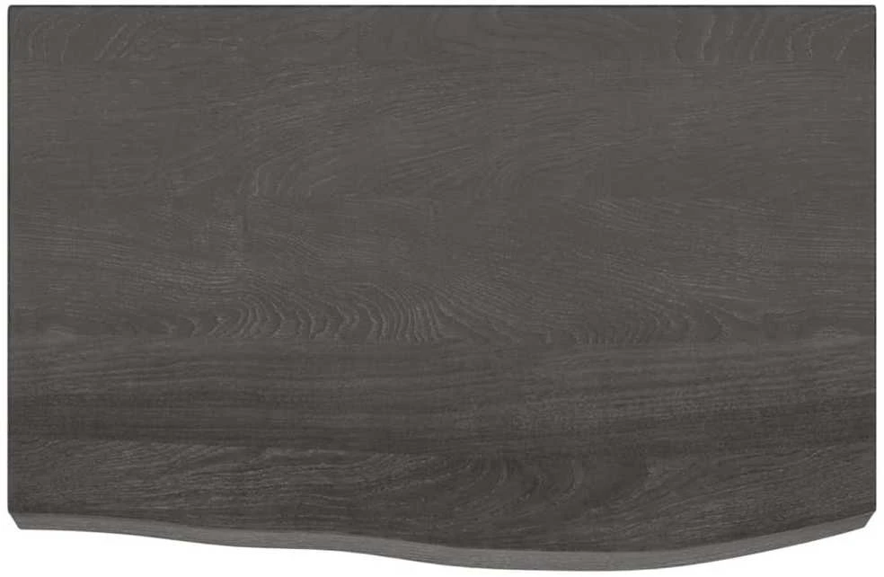 Vonios stalviršis, tamsiai rudas, 60x40x(2-6)cm, mediena