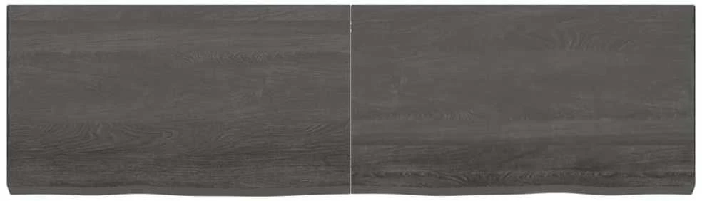 Vonios stalviršis, tamsiai rudas, 180x50x(2-6)cm, mediena
