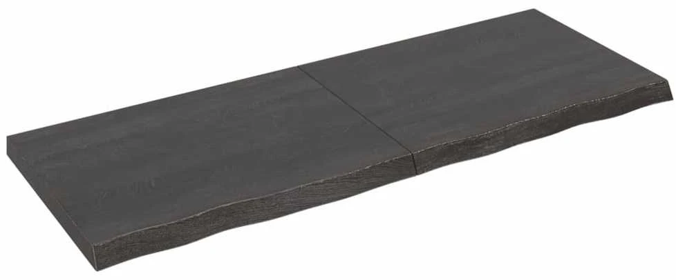Vonios stalviršis, tamsiai rudas, 160x60x(2-6)cm, mediena