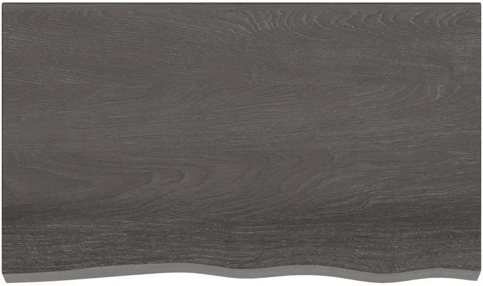 Vonios stalviršis, tamsiai rudas, 100x60x(2-6)cm, mediena