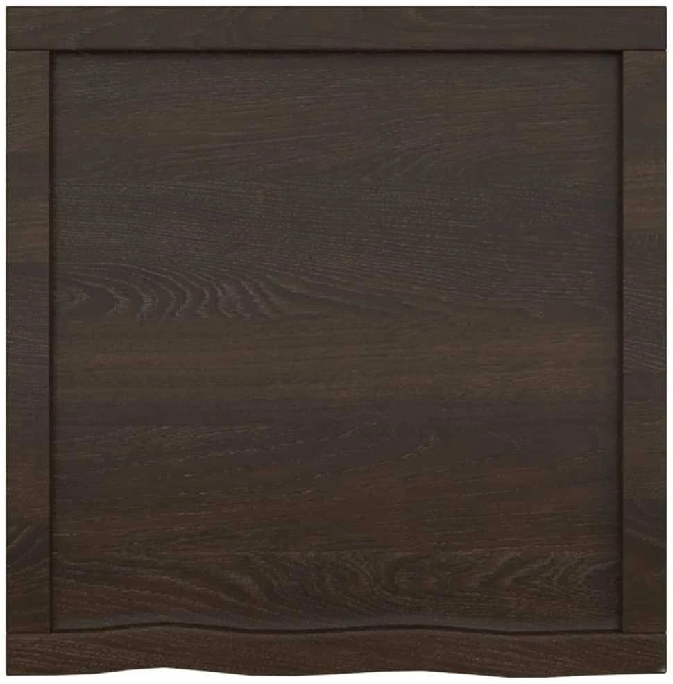 Vonios stalviršis, tamsiai rudas, 60x60x(2-6)cm, mediena