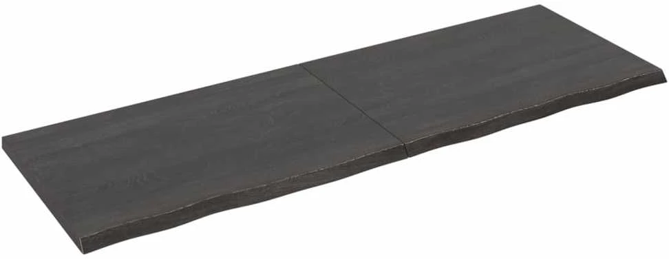 Vonios stalviršis, tamsiai rudas, 180x60x(2-4)cm, mediena
