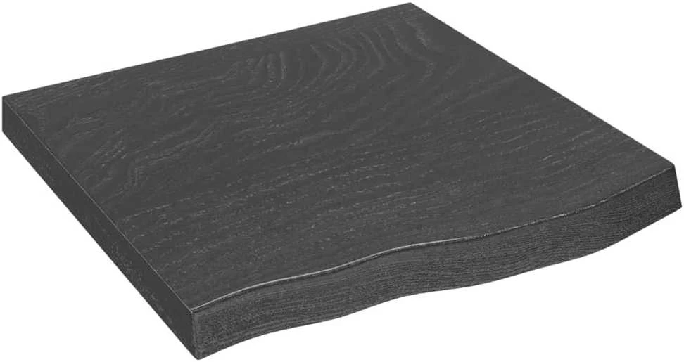 Vonios stalviršis, tamsiai rudas, 60x60x(2-6)cm, mediena