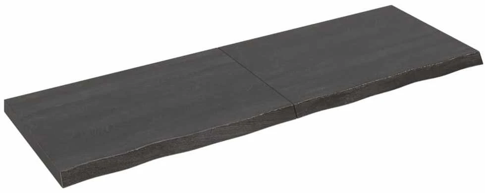 Vonios stalviršis, tamsiai rudas, 180x60x(2-6)cm, mediena
