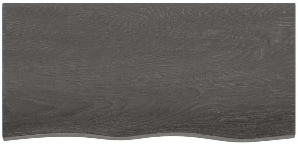 Vonios stalviršis, tamsiai rudas, 100x50x(2-4) cm, mediena