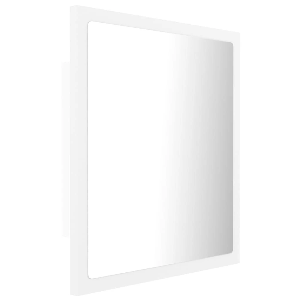 Vonios kambario LED veidrodis, baltas, 40x8,5x37cm, akrilas