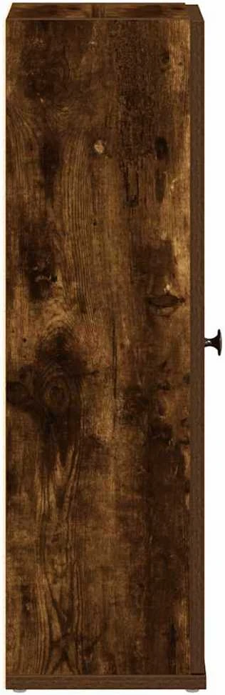 Vonios spintelė su ritinėlių laikikliu, dūminio, 20,5x22x72cm