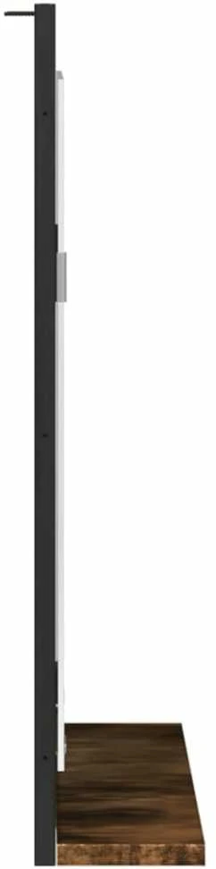 Vonios veidrodis su lentyna, dūminis, 50x12x60cm, mediena