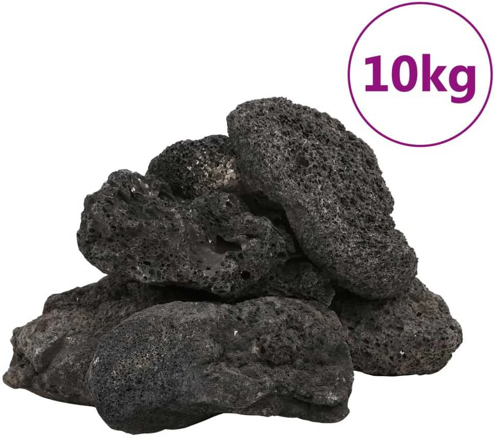 Vulkaninės uolienos, juodos spalvos, 10kg, 10-30cm