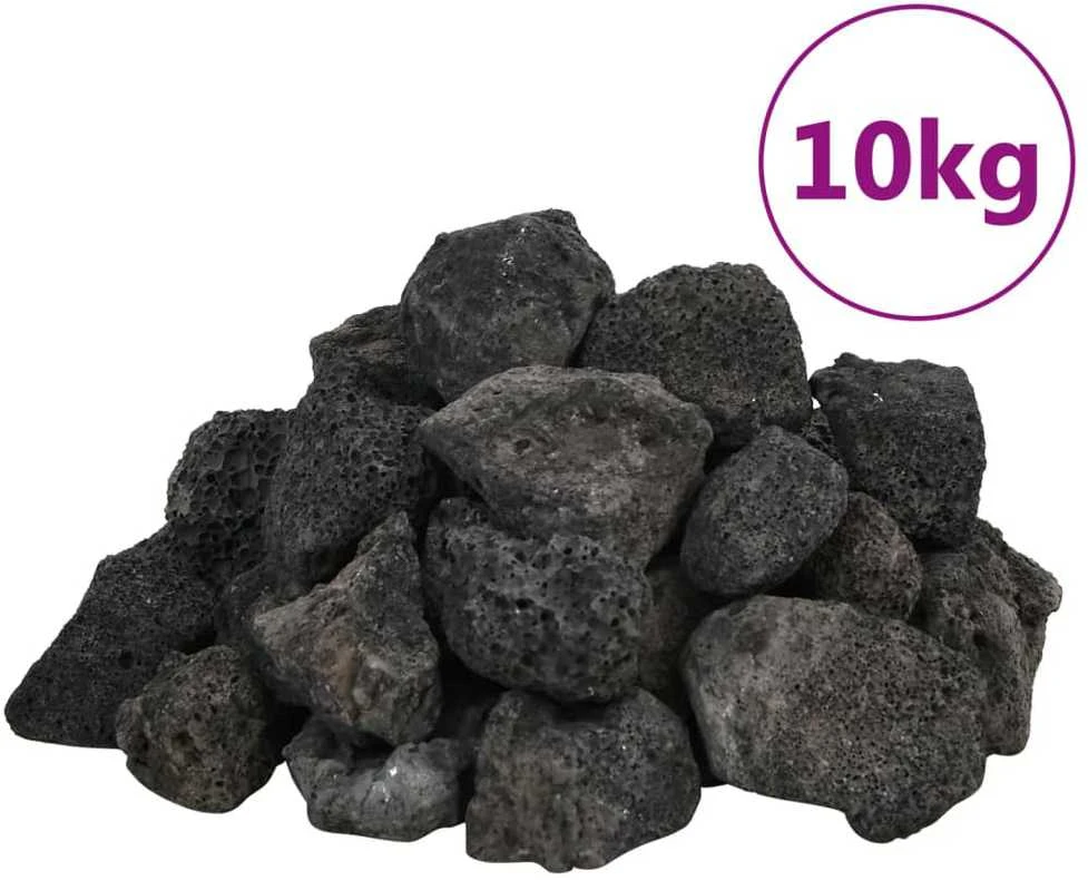 Vulkaninės uolienos, juodos spalvos, 10kg, 3-5cm