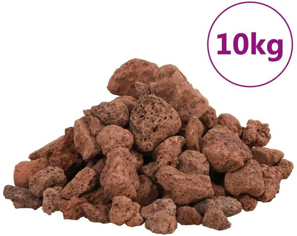 Vulkaninės uolienos, raudonos spalvos, 10 kg, 1–2cm