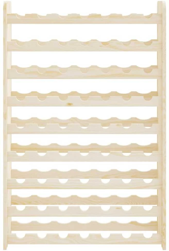 Vyno butelių stovas, 72,5x25x111,5cm, pušies medienos masyvas