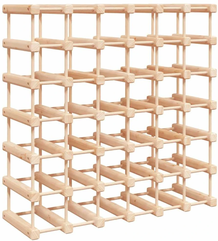 Vyno laikiklis 42 buteliams, 68,5x23x68,5cm, pušies masyvas