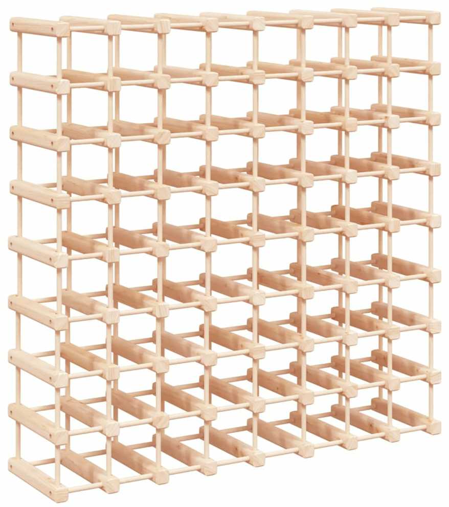 Vyno laikiklis 72 buteliams, 90,5x23x90,5cm, pušies masyvas