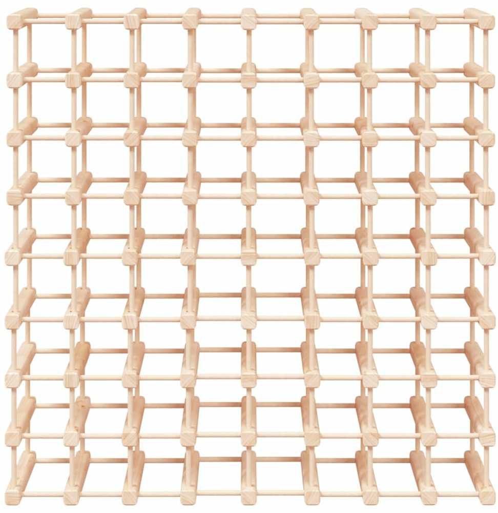 Vyno laikiklis 72 buteliams, 90,5x23x90,5cm, pušies masyvas