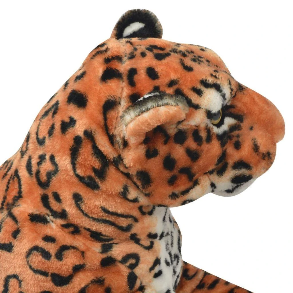 Žaislas leopardas, pliušinis, rudas, XXL