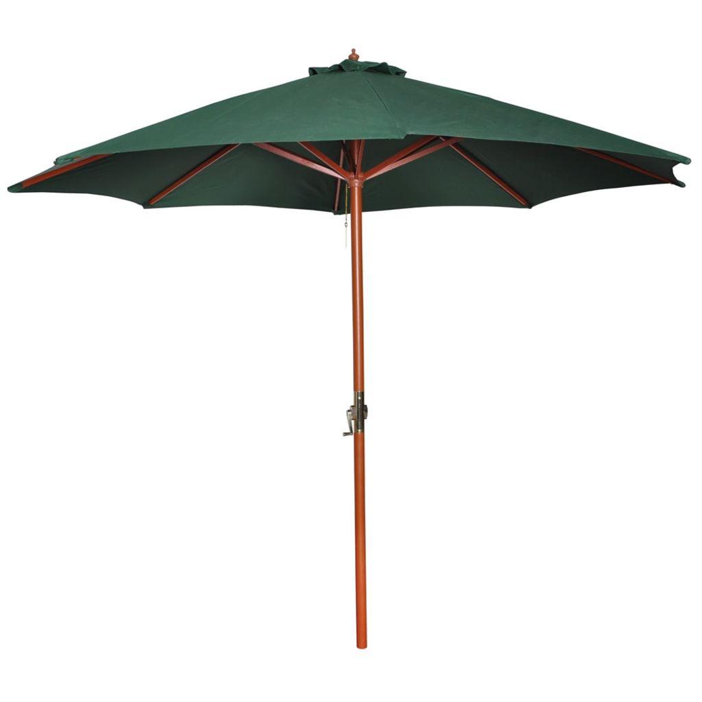 Žalias skėtis nuo saulės, 258 cm