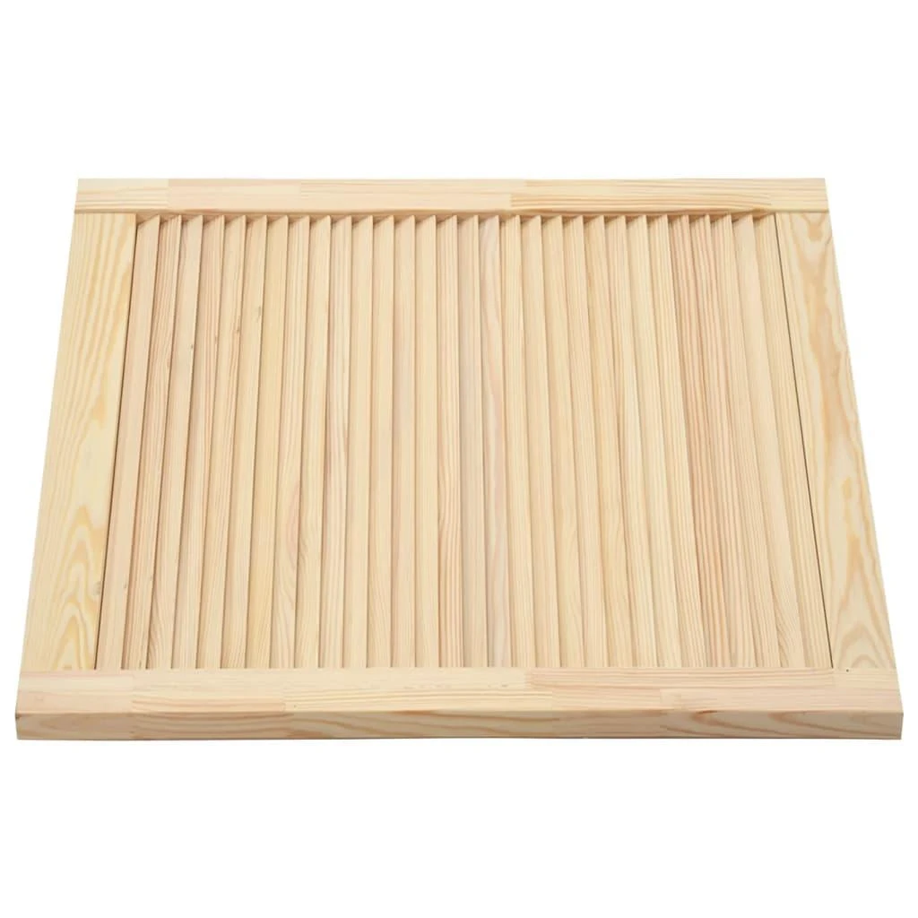 Spintelės durelės, 2vnt., 39,5x39,4cm, pušis, žaliuzių dizaino