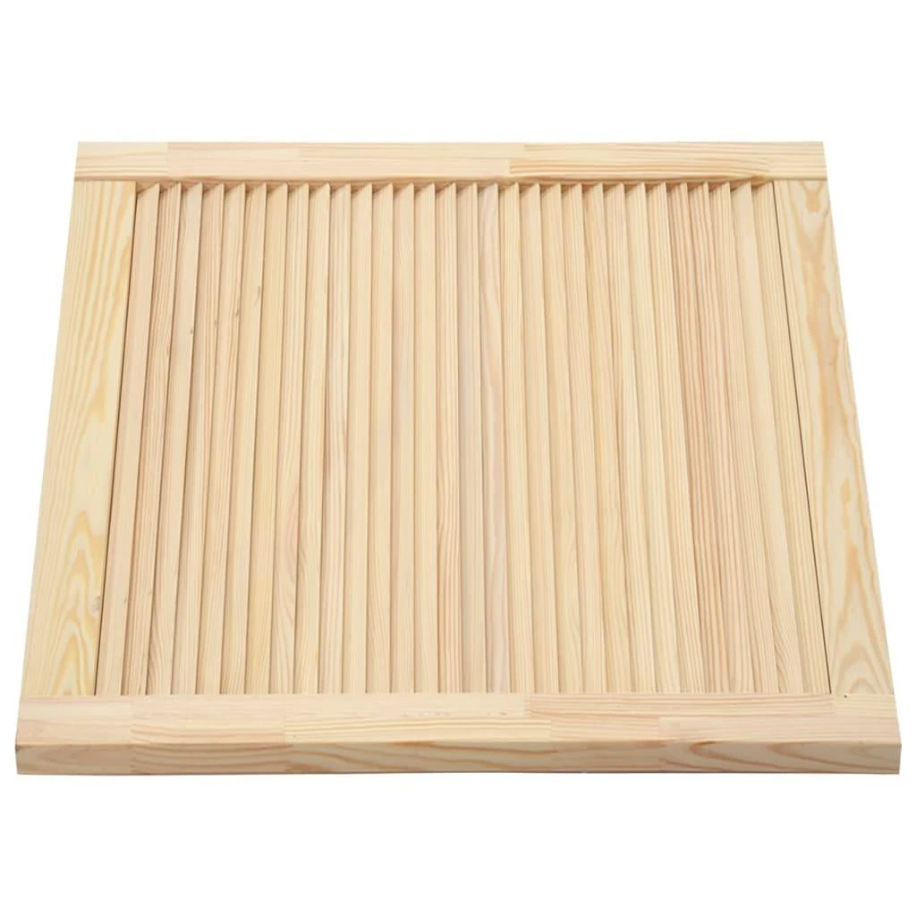 Spintelės durelės, 2vnt., 39,5x59,4cm, pušis, žaliuzių dizaino