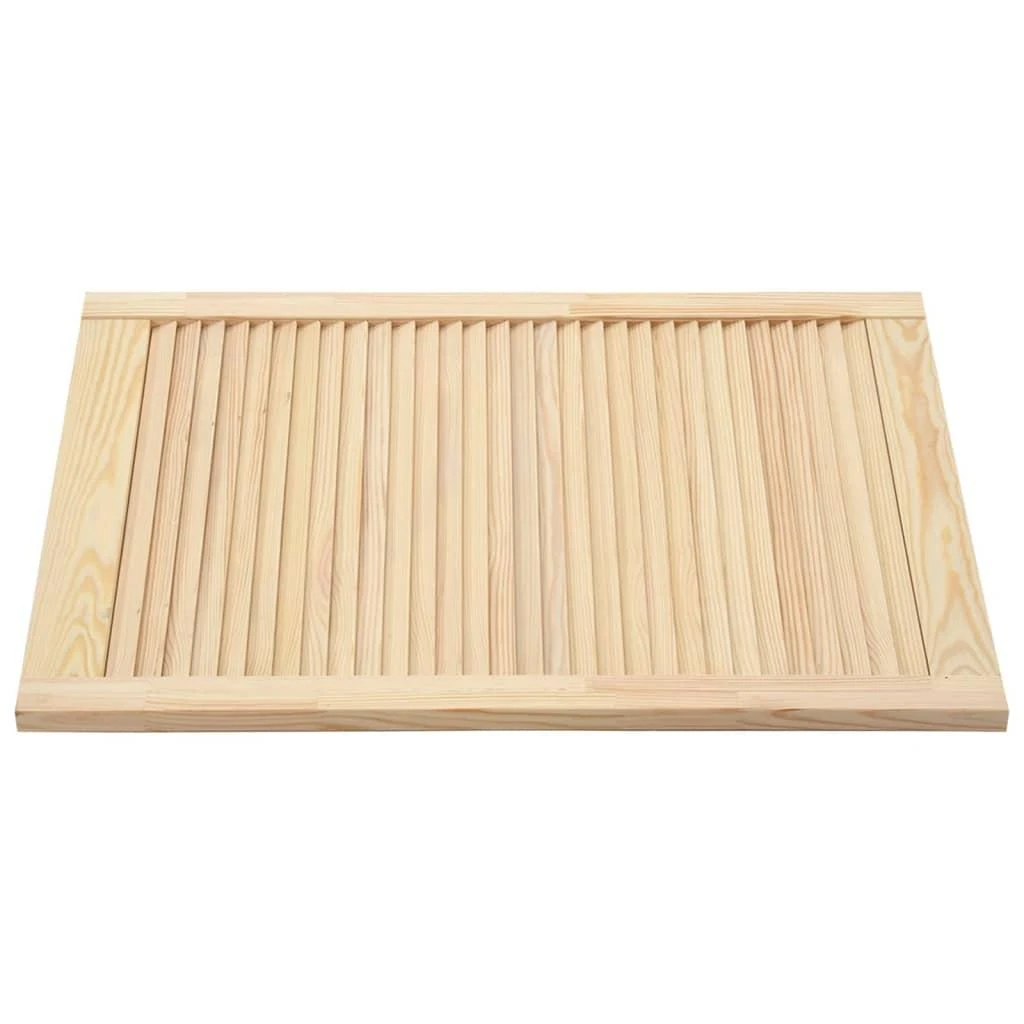Spintelės durelės, 2vnt., 61,5x39,4cm, pušis, žaliuzių dizaino