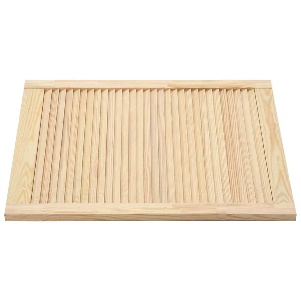 Spintelės durelės, 2vnt., 61,5x49,4cm, pušis, žaliuzių dizaino