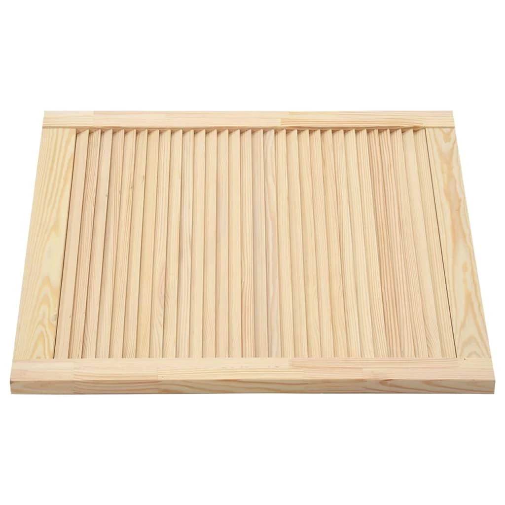 Spintelės durelės, 2vnt., 61,5x59,4cm, pušis, žaliuzių dizaino