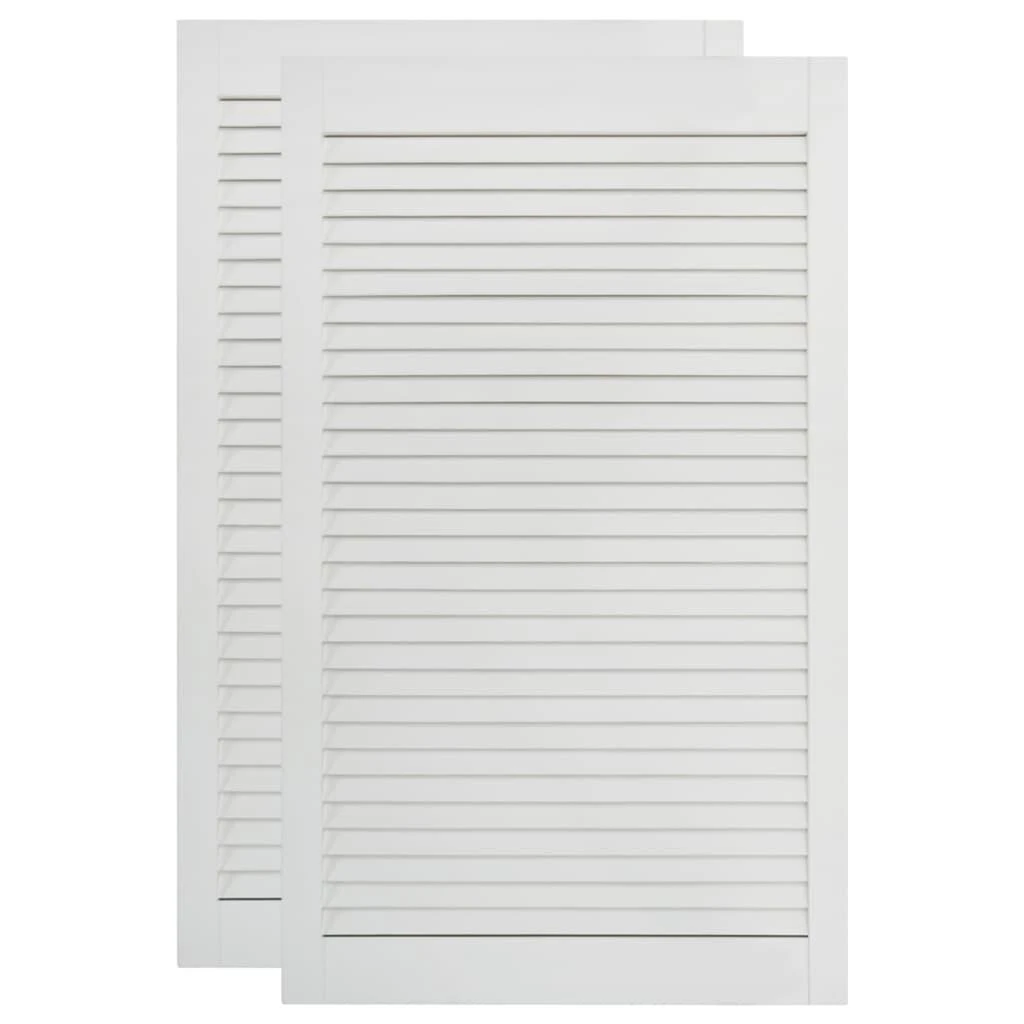 Spintelės durelės, 2vnt., baltos, 99,3x49,4cm, pušis