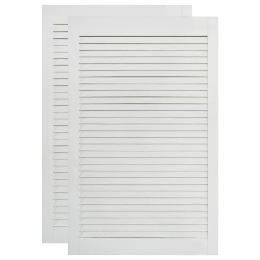 Spintelės durelės, 2vnt., baltos, 99,3x59,4cm, pušis
