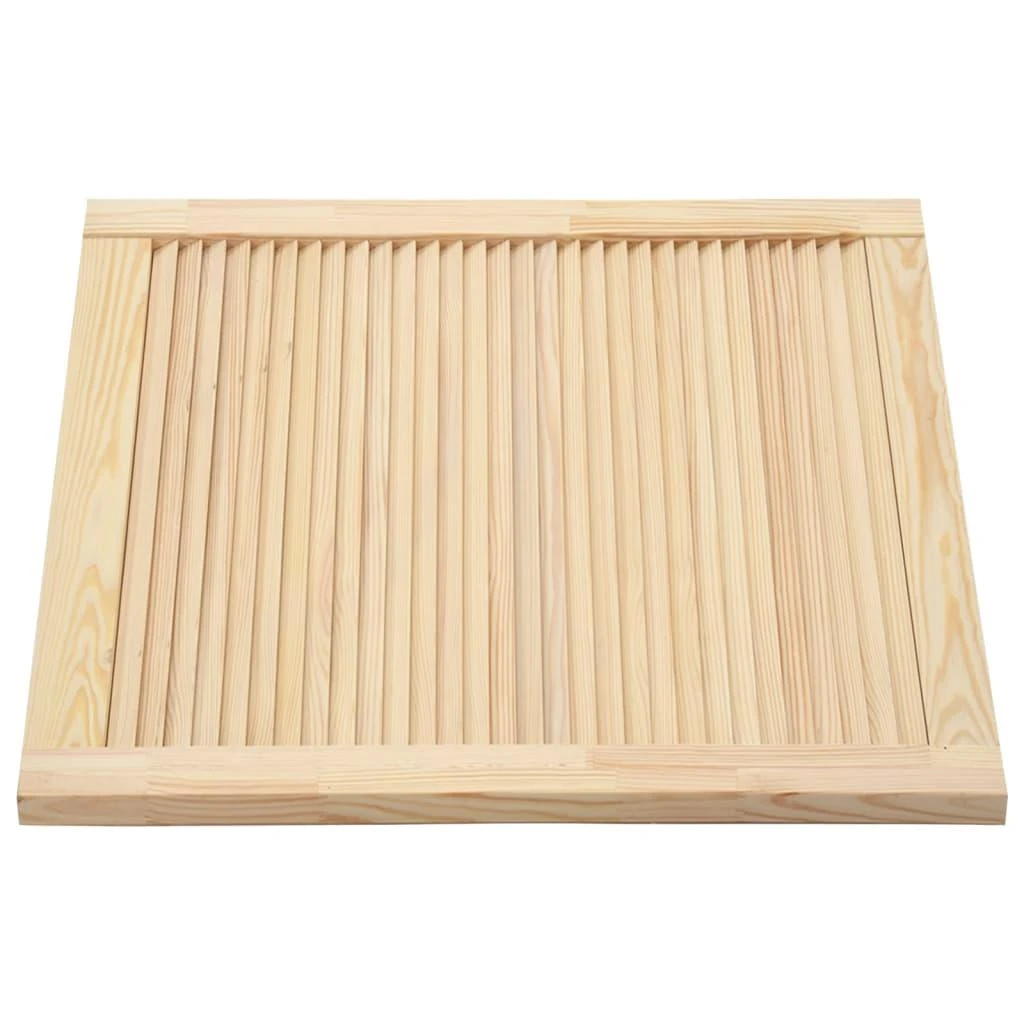 Spintelės durelės, 4vnt., 39,5x39,4cm, pušis, žaliuzių dizaino