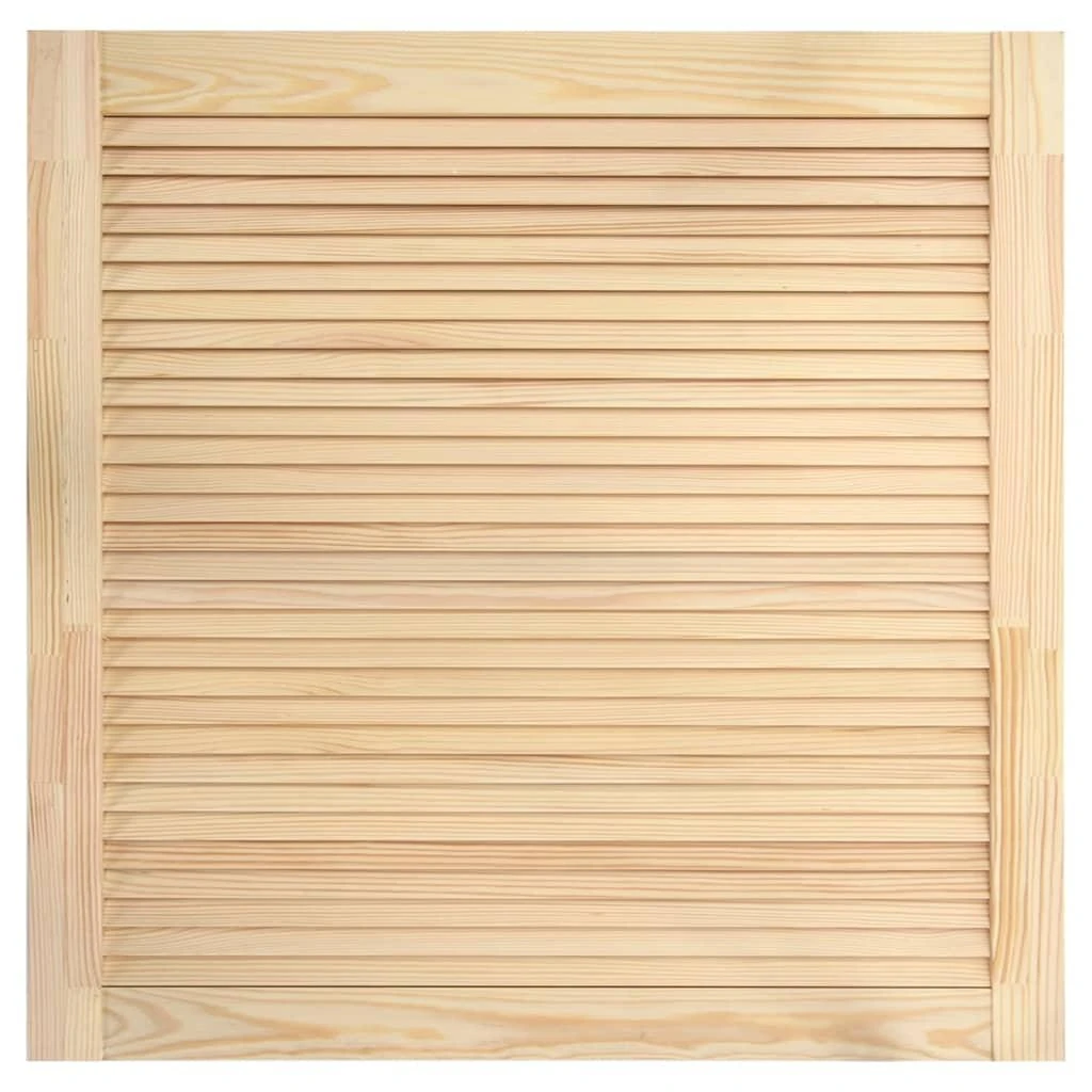 Spintelės durelės, 4vnt., 39,5x39,4cm, pušis, žaliuzių dizaino