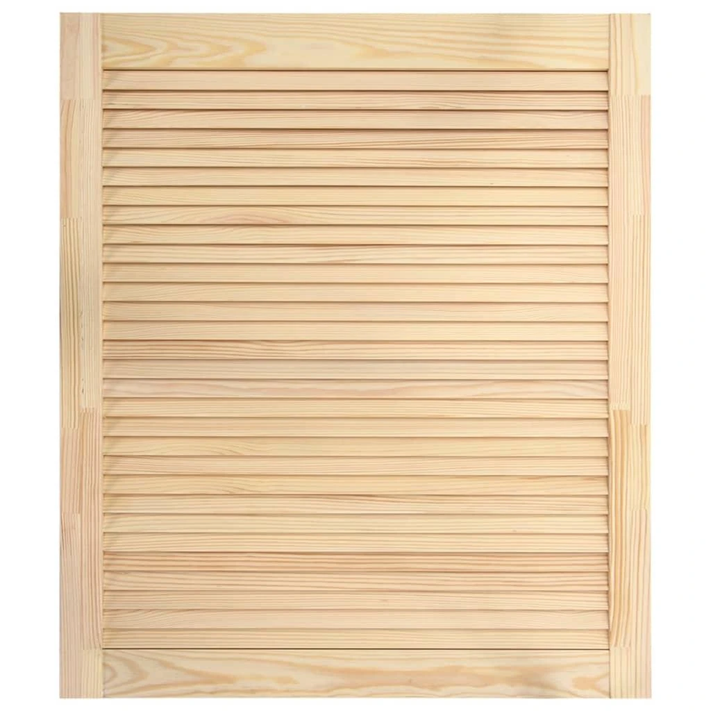 Spintelės durelės, 4vnt., 61,5x49,4cm, pušis, žaliuzių dizaino