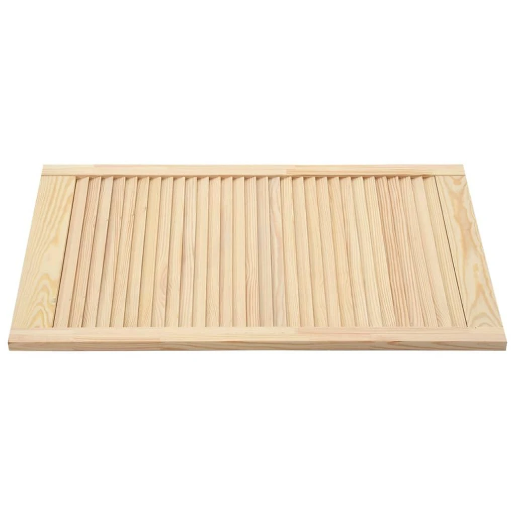 Spintelės durelės, 4vnt., 99,3x59,4cm, pušis, žaliuzių dizaino
